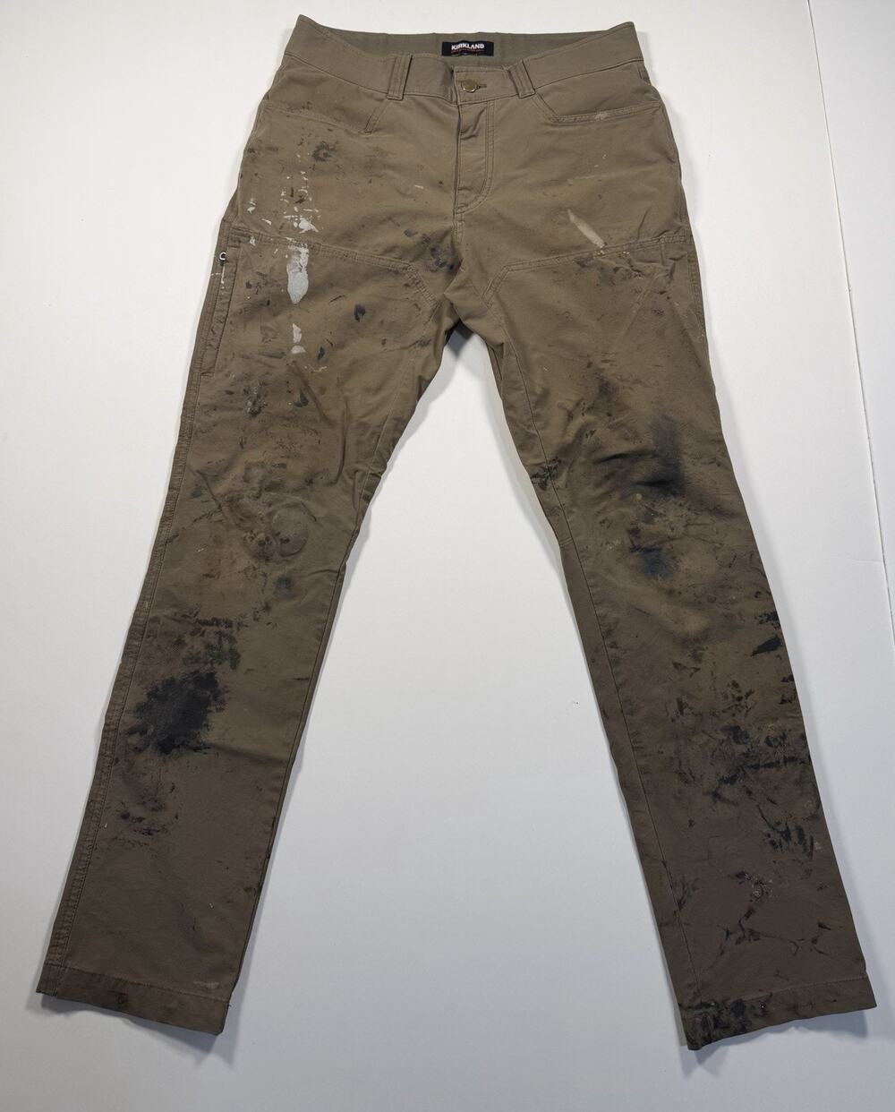 Men’s Super Grunge Street / Work Style Khaki Color Kirkland Tech Pants SZ 32x32